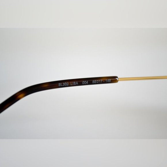 NEW Saint Laurent Sl 302 LISA GOLD/Grey 004 - Picture 9 of 9